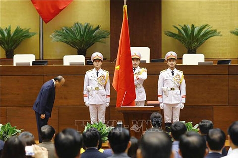 Chùm ảnh: Chủ tịch nước Nguyễn Xuân Phúc tuyên thệ nhậm chức
