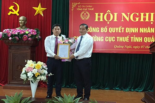 dieu dong bo nhiem ong bui khanh toan lam cuc truong cuc thue quang ngai