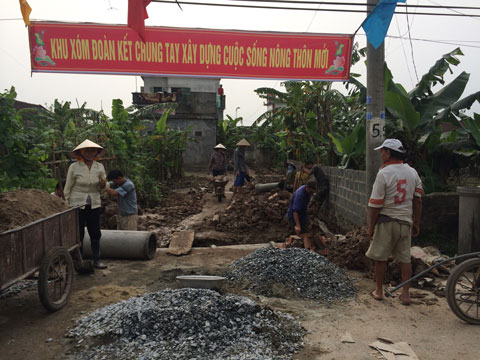 xây dựng nông thôn mới Thái Bình