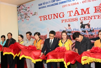 Khai trương Trung tâm báo chí lễ Kỷ niệm 60 năm Chiến thắng Điện Biên Phủ