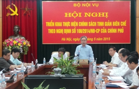 Bộ Nội vụ sẽ tinh giản 15% biên chế là công chức, viên chức