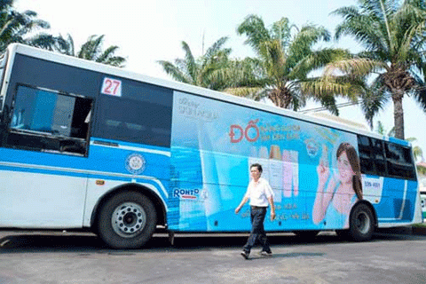 tp ho chi minh cho phep quang cao tren xe buyt