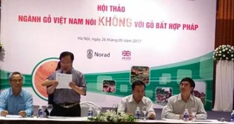 Việt Nam nói không với gỗ bất hợp pháp