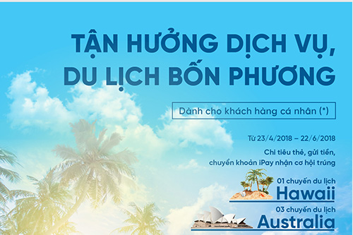 Giải thưởng du lịch Hawaii đẳng cấp từ VietinBank