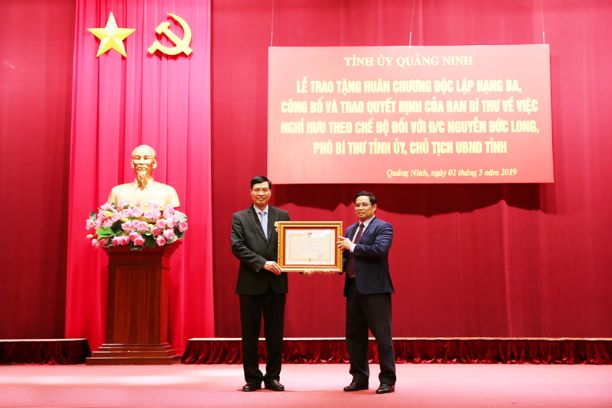 Chủ tịch UBND tỉnh Quảng Ninh Nguyễn Đức Long nhận Huân chương Độc Lập hạng Ba