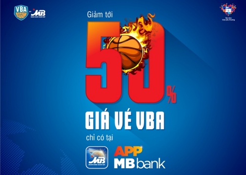 Giảm giá tới 50% khi mua vé xem bóng rổ qua kênh App MBBank