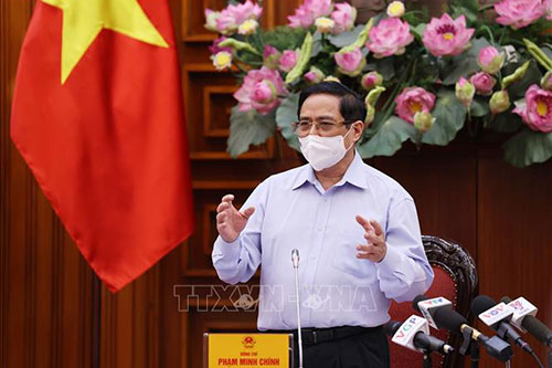 Thủ tướng Phạm Minh Chính phát biểu kết luận cuộc làm việc.