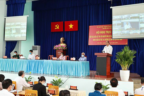 Chủ tịch nước Nguyễn Xuân Phúc trình bày Chương trình hành động tại hội nghị