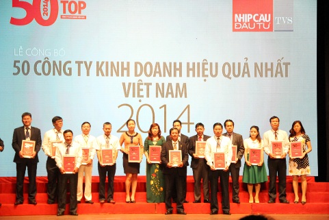 trong 50 công ty kinh doanh hiệu quả