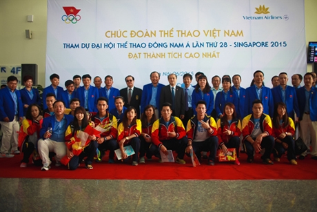 doan the thao viet nam chinh thuc len duong tham du sea games 28