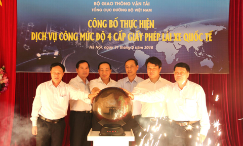 Công bố dịch vụ công mức độ 4 cấp giấy phép lái xe quốc tế