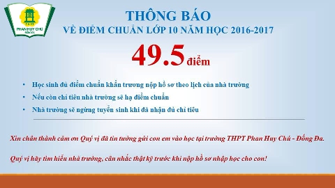 Hà Nội: Trường đầu tiên công bố điểm chuẩn vào lớp 10