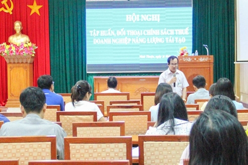 ninh thuan huong dan chinh sach thue cho dn dien gio dien mat troi