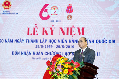 Thủ tướng: Học viện Hành chính quốc gia phải xây dựng theo hướng học viện điện tử