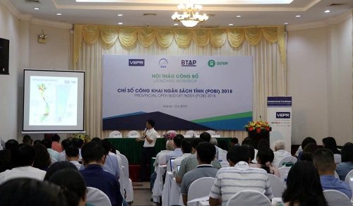 Chỉ số công khai ngân sách tỉnh 2018: Nhiều tiến bộ tích cực