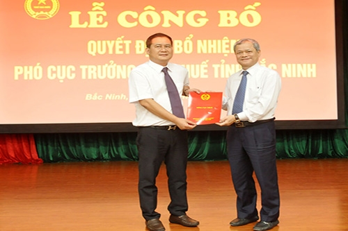 bac ninh trao quyet dinh cho tan pho cuc truong cuc thue