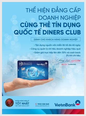 Ngập tràn ưu đãi từ thẻ tín dụng quốc tế VietinBank Diners Club