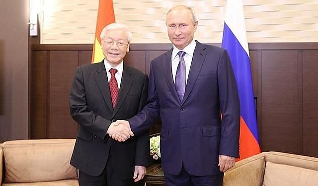 Tổng Bí thư, Chủ tịch nước Nguyễn Phú Trọng điện đàm với Tổng thống Nga Putin