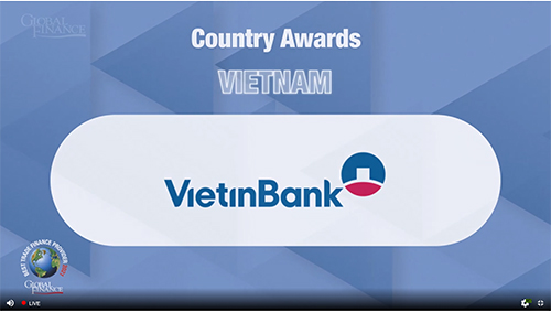 VietinBank được vinh danh là ngân hàng tài trợ thương mại tốt nhất Việt Nam 4 năm liên tiếp