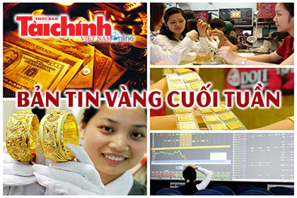 Giá vàng trong nước cuối tuần quay trở lại mức giá đầu tuần