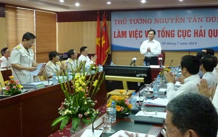 thu tuong nguyen tan dung lam viec voi nganh hai quan