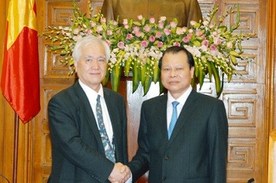 Phó Thủ tướng Vũ Văn Ninh tiếp Thống đốc Ngân hàng hợp tác quốc tế Nhật Bản (JBIC).