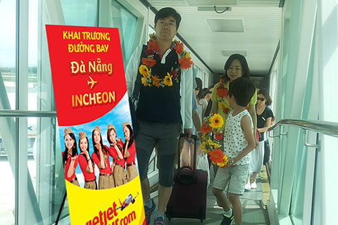 Hãng hàng không VietJet vừa mới khai trương đường bay giữa Đà Nẵng – Incheon (Hàn Quốc).