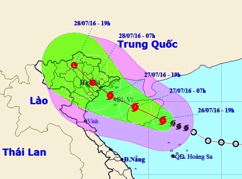 Bão số 1 mạnh cấp 8, giật cấp 9, cấp 10