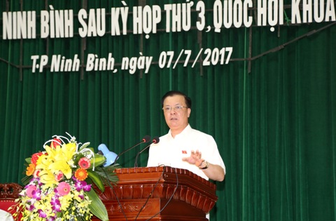 Cử tri Ninh Bình kiến nghị nhiều vấn đề thiết thực, cụ thể