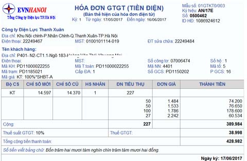 hóa đơn điện tử