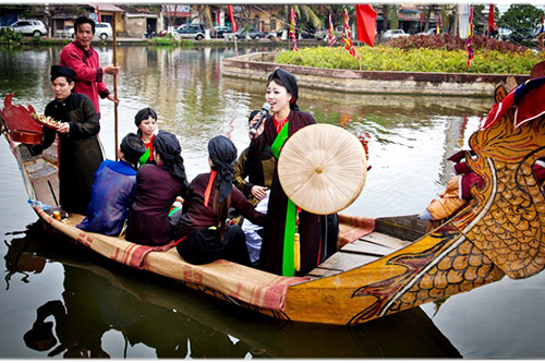 Bắc Ninh: Hát quan họ trên thuyền vào tối thứ 7 hàng tuần