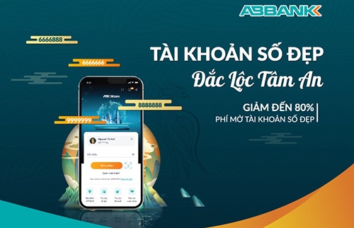 ABBANK: Mở tài khoản số đẹp hưởng nhiều ưu đãi hấp dẫn