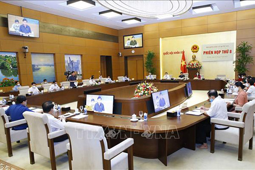 Quang cảnh Phiên họp thứ 8 của Hội đồng Bầu cử quốc gia.