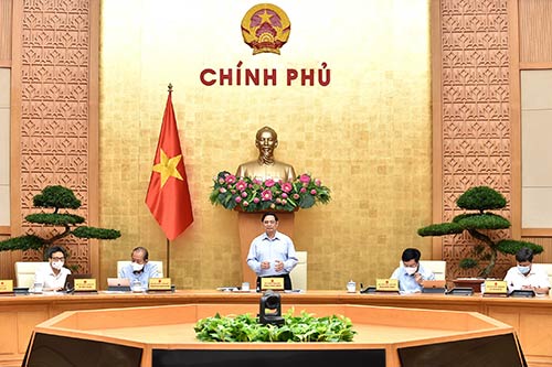 Thủ tướng Phạm Minh Chính phát biểu tại phiên họp Chính phủ