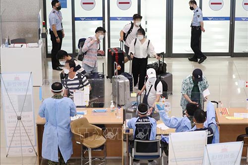 Khu vực kiểm dịch được thiết lập đối với hành khách tại sân bay quốc tế