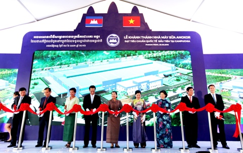 vinamilk khánh thành nhà máy sữa tại campuchia