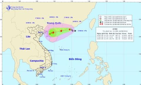 Cảnh báo lốc xoáy và gió giật trên Vịnh Bắc Bộ