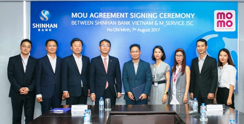 Ngân hàng Shinhan kết nối với ví điện tử MoMo