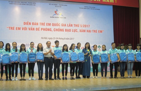 200 trẻ em tham dự Diễn đàn Trẻ em quốc gia năm 2017