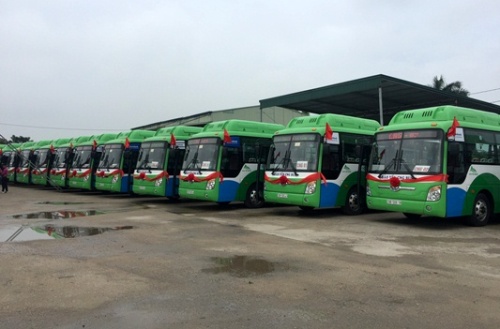 Hà Nội khai trương tuyến xe bus nhiên liệu sạch CNG đầu tiên