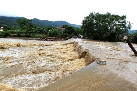 Khu vực Tuyên Quang và Hà Giang có mưa rất to, nguy cơ sạt lở đất cao