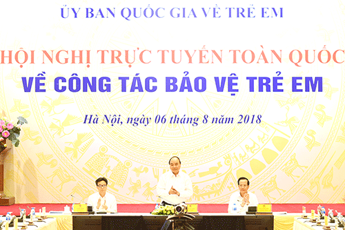 Thủ tướng chủ trì Hội nghị toàn quốc về phòng, chống xâm hại trẻ em