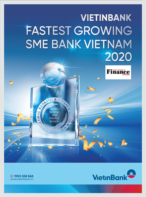 VietinBank nhận giải “Ngân hàng SME phát triển nhanh nhất Việt Nam 2020"