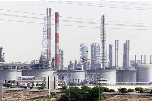 Một cơ sở khai thác dầu tại Jubail, Saudi Arabia.