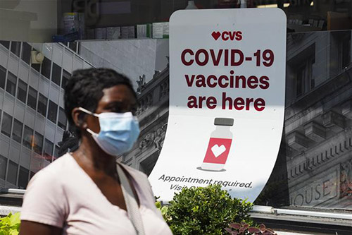 Một điểm tiêm vaccine phòng COVID-19 tại New York, Mỹ, ngày 11/8/2021.
