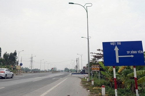 Quốc lộ 2 đoạn đi qua thành phố Vĩnh Yên