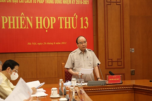 Chủ tịch nước chủ trì Phiên họp thứ 13 Ban Chỉ đạo Cải cách tư pháp Trung ương