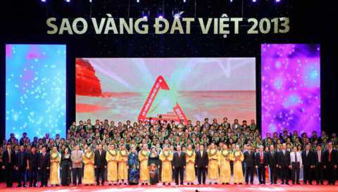 200 thương hiệu được nhận giải Sao Vàng đất Việt 2013