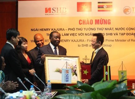 phó thủ tướng uganda thăm shb