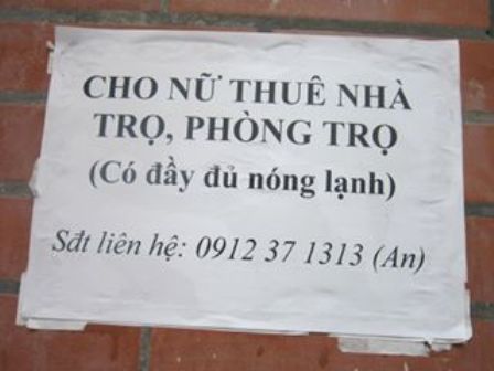 Tân sinh viên và nỗi lo nhà ở